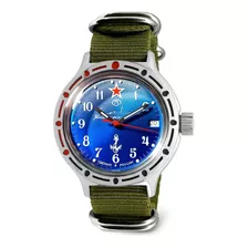 Reloj Hombre Vostok 420289-gn-b Automático Pulso Verde En