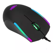 Mouse Gamer Optico Pc Usb Com Fio Luz Led Rgb Dex Ltm-570