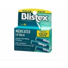 Kit 3 Hidratantes Labiais Blistex Medicated