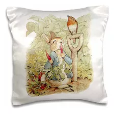 Peter Rabbit The Garden-vintage Art-funda De Almohada, ...