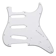 Escudo Branco Sólido Para Guitarra Stratocaster Pgst10w