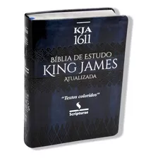 Bíblia Sagrada King James Atualizada Textos Mapas Coloridos Letras Grandes Capa Luxo Com Índice