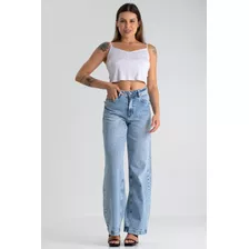 Calça Jeans Attack Denim Wide Leg Labellamafia 31081