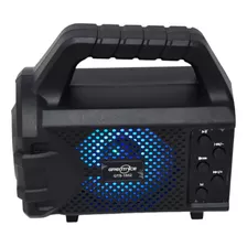 Parlante Solar Radio Fm Bluetooth Usb Memoria 1552 Color Negro