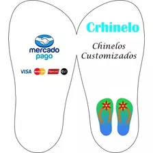 50 Tags Chinelos Personalizados Frente E Verso