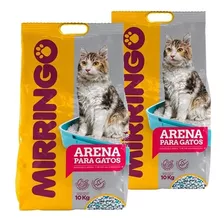 2 Arena Para Gatos Mirringo X 10 Kilos (20k)