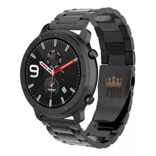 Pulseira De Aço Premium Elos P/ Smartwatch Gtr 47mm + Vidro