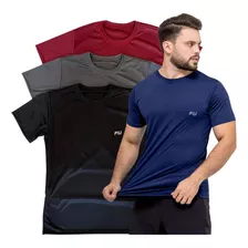 Camisa Academia Kit Com 3 Treino Corrida Moda Fitness