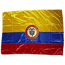 Bandera Colombia Con Escudo 1mtr X1.5mt Exterior Grande 