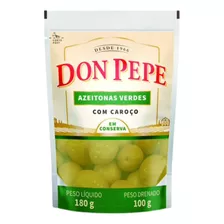 Azeitona Verde Com Caroço Doy Pack 100g Don Pepe 