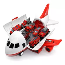 Conjunto De Brinquedos De Avião Com 6 Peças De Brinquedo E