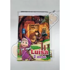 30 Saquinhos Surpresa 14x20 Personalizado Da Masha E O Urso