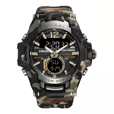Relógio Masculino Esportivo Digital Militar Tático Camuflado