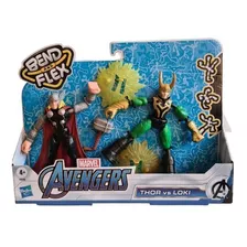  Thor & Loki Vingadores Bend And Flex Marvel Hasbro