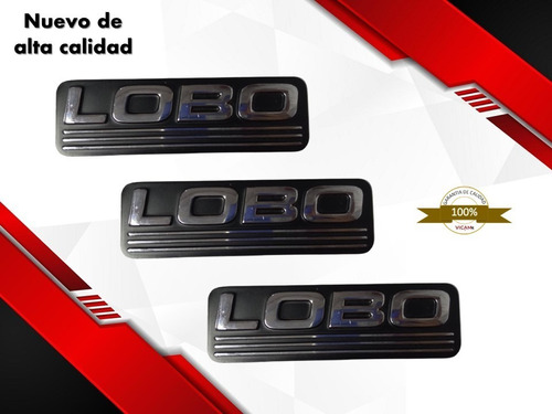 Kit Emblemas Laterales Y De Tapa De Caja Ford Lobo 97-03 Foto 3