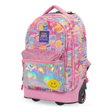 Mochila Con Carro Rueditas Magic Mooving 2024 Escolar