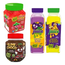 Kit De Slime Dtc C/ 2 Slime Juice + 1 Choco + 1 Jelly