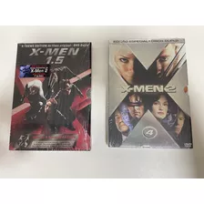 2 Dvds Duplos - X-men 1,5 & X-men 2 - 4 Discos Com Luva 