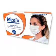 Máscara Medix Branca Proteção Tripla