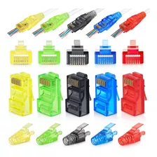 Conectores De Paso Rj45 Cat6 Ems Y Botas De Alivio De Ten...