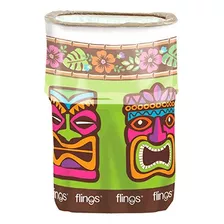 Multicolor Tiki Flings Plastic Bin - 22 X 15 (pack Of...