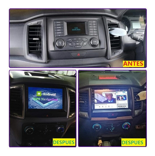 Android Ford Ranger 2017-2022 Gps Wifi Radio Usb Touch Hd Foto 2