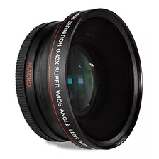 55mm 0.43x Lente Gran Angular Y Macro Primer Plano Adjunto P