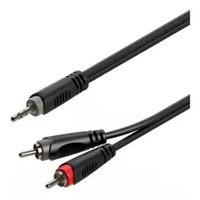 Cable Roxtone Miniplug Stereo A Doble Rca - 2 Metros