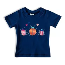 Camiseta Praia Bebê Manga Curta Bugs Proteção Uv50+ Tip Top