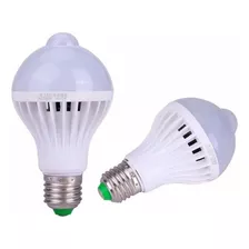 Ampolleta Led 12w Sensor Luz Y Movimiento Enciede Automatico