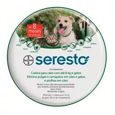 Seresto Coleira Cães E Gatos Até 8kg Porte Pequeno