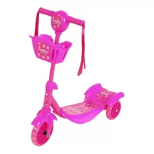 Patinete Infantil Feminino Rosa Arcani 99 Toys Para Crianças