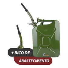 Tanque De Gasolina Galão 20l Transporte Combustível C/ Bico