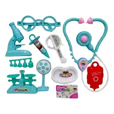 Kit Medico Infantil Azul 11pc Df546-44a