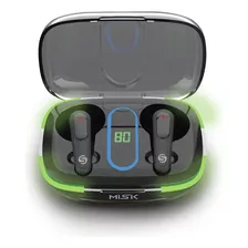 Misik - Audifonos Bluetooth - Carga Inalambrica - Ear Pods Color Negro