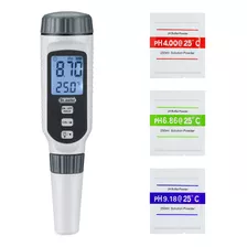 Dr.meter Ph838 Actualizado, 0.01 - Medidor De Ph Con Pantal.