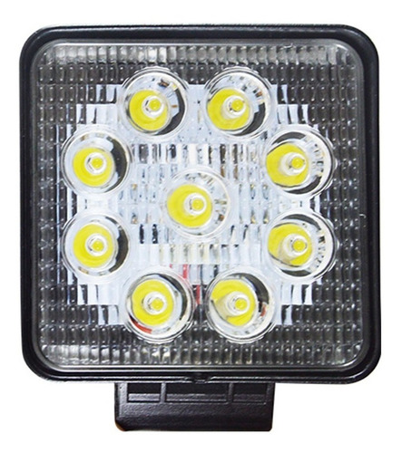 Juego Par Faros 9 Hiper Led Auxiliar Con Estrobo 4x4 Jeep Foto 4