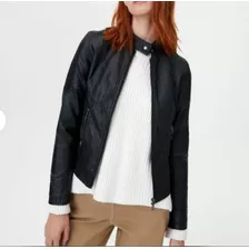 Campera Simil Cuero Prune - Nueva