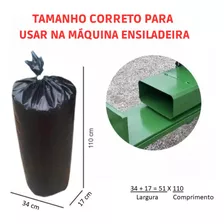 Saco Para Silagem Silo Gobi Brasil Pacote Com 100 Un + 100 Abraçadeiras