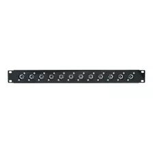 Frente Para Rack Anvil 12 Jack Plug Mono 1u Rab 