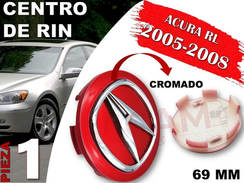 Centro De Rin Acura Rl 2005-2008 69 Mm (rojo) Foto 2