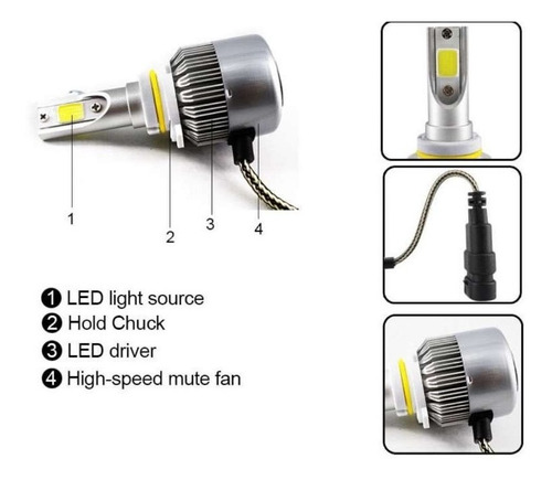 Led Alta Baja 3800lm 9004 6000k Nissan Frontier 1998 A 2000 Foto 6