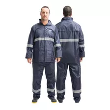 Impermeable Chamarra Y Pantalón Alta Visibilidad