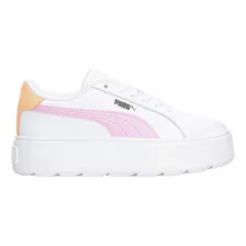 Tenis Puma Karmen L Con Plataforma Blanco Para Mujer Jr