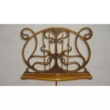 Atril Musicos Art Nouveau Antiguo 1898 Soberbia Pieza Vealo