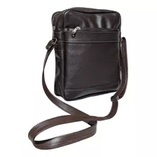 Bolsa Shoulder Bag Em Couro Tiracolo Tranversal Com Tampa