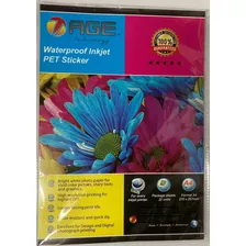 Papel Adhesivo Impermeable A4 Pet S/ Transparente X20hs