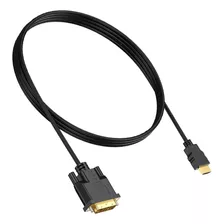 Cabo Dvi Compatível Com Hdmi Macho Para Macho 1080p 2m