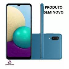 Galaxy A02 32gb Azul - Muito Bom - Usado