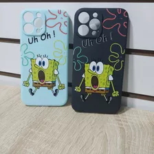 Funda Silicona Para iPhone 11 Pro Bob Esponja 